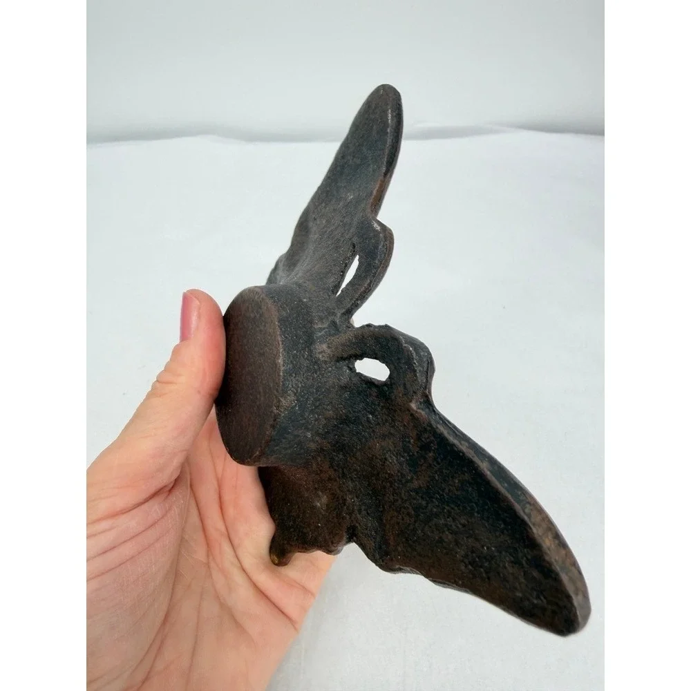 Cast Iron Butterfly Shaped Votive Candle Holder Rustic Primitive Nature Decor